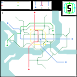 Georgetown Automatic Subway (GAS) Subway & Tram Map
