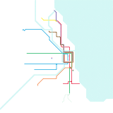 Chicago 'L' Super Fixed No Modern fake lines