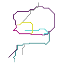 map of trains services of alto do tiete of theotown (speculative)