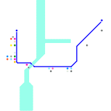 New York City Subway Line KK 1968 (real)