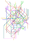 Moscow Future Metro Map 2100