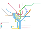 Washington DC but Purple Line is built+green line extended to Camden,Baltimore