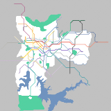 São Paulo Metro System, with fictonal lines. (Line 17) (speculative)
