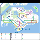 2483.10 singiapore mrt&lrt map (unknown)