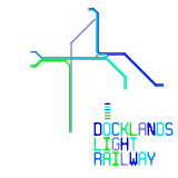 Docklands Light Railway London (real)
