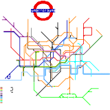 London Underground Tube Map (real)