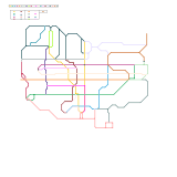 Toronto Fantasy Map with 21 Lines (V2) (new legend!) (speculative)