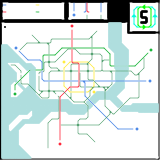 Georgetown Automatic Subway (GAS) Subway & Tram Map