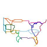United Sates Subway Map