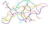 European Bullet-Train-Hyperloop Map  (speculative)