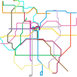 Los Angeles Hypothetical Metro Map (speculative)