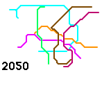 2050 Planned Sydney Metro Map (speculative)