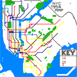 NYC 1954 Subway Map (real)