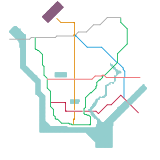 Yangon Skytrain Map (speculative)