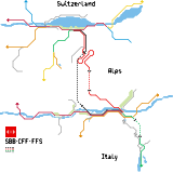 Swiss Alps map for Transport Fever 2 (speculative)