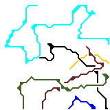 Abandoned metro map from years ago