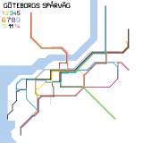 Gothenburg trams (real)