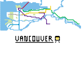 Vancouver Skytrain System (real)