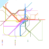 Belgium Intercity railway connections (real)